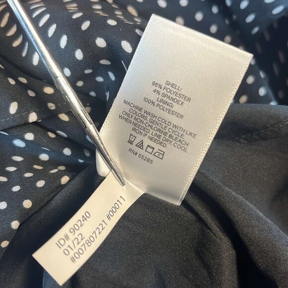 Express Tiered Polka Dot Sleeveless Dress SZ M Pretty Woman Dinner Party Wedding - Picture 10 of 10